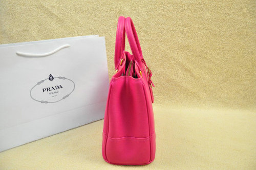 2014 Prada grainy calfskin tote bag BN2533 rosered